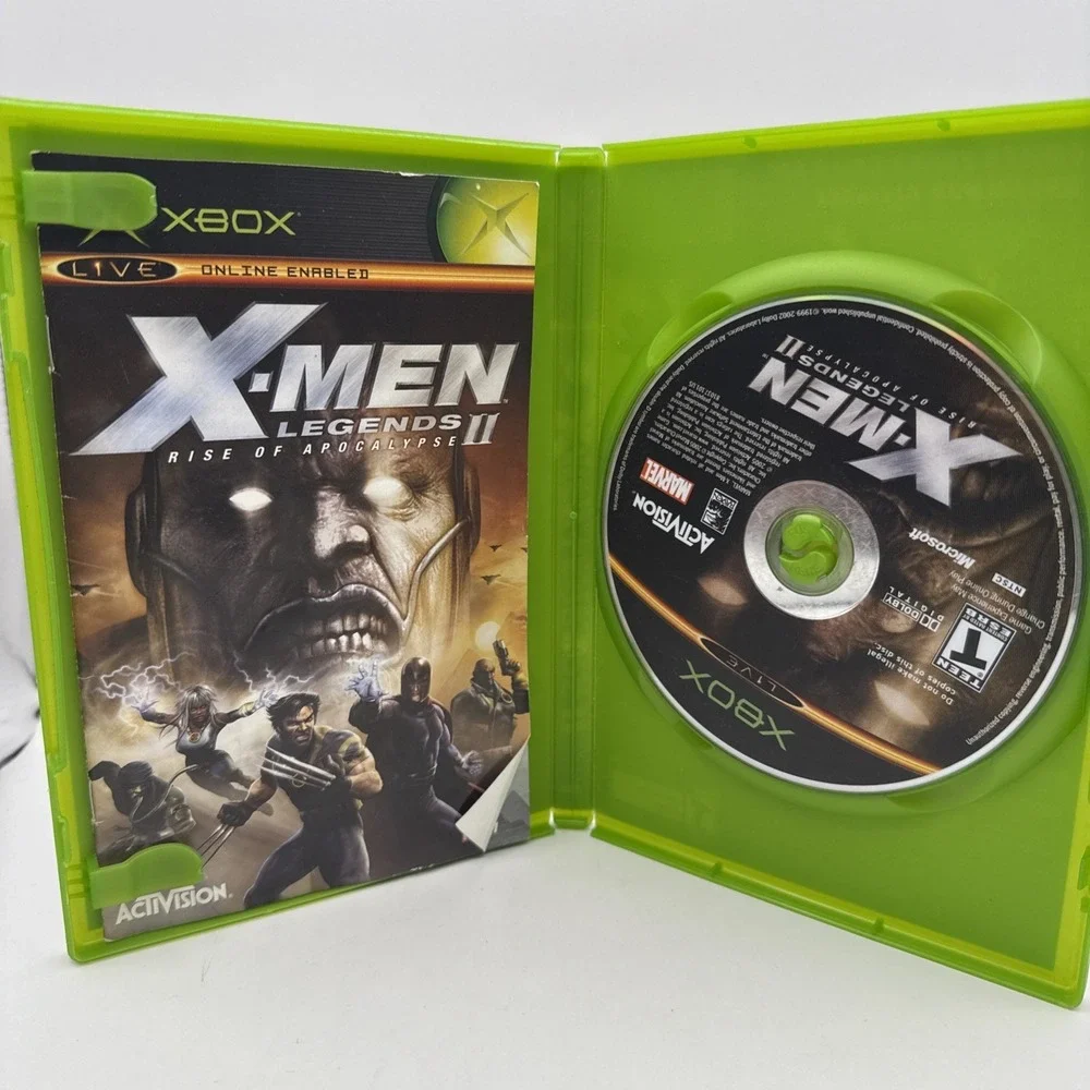 X-Men Legends II Rise of Apocalypse (Xbox, 2005) Complete CIB